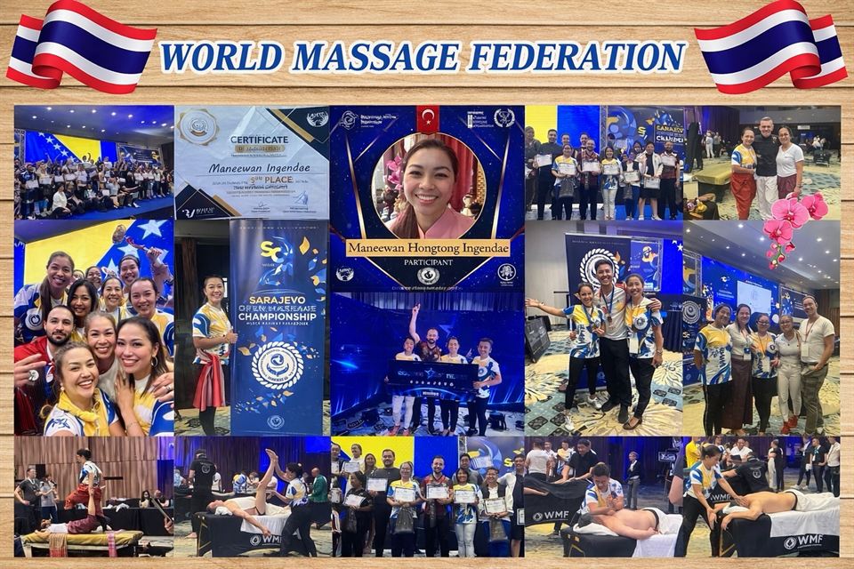 Maneewan bei der World Massage Federation – 5. Platz Sarajevo